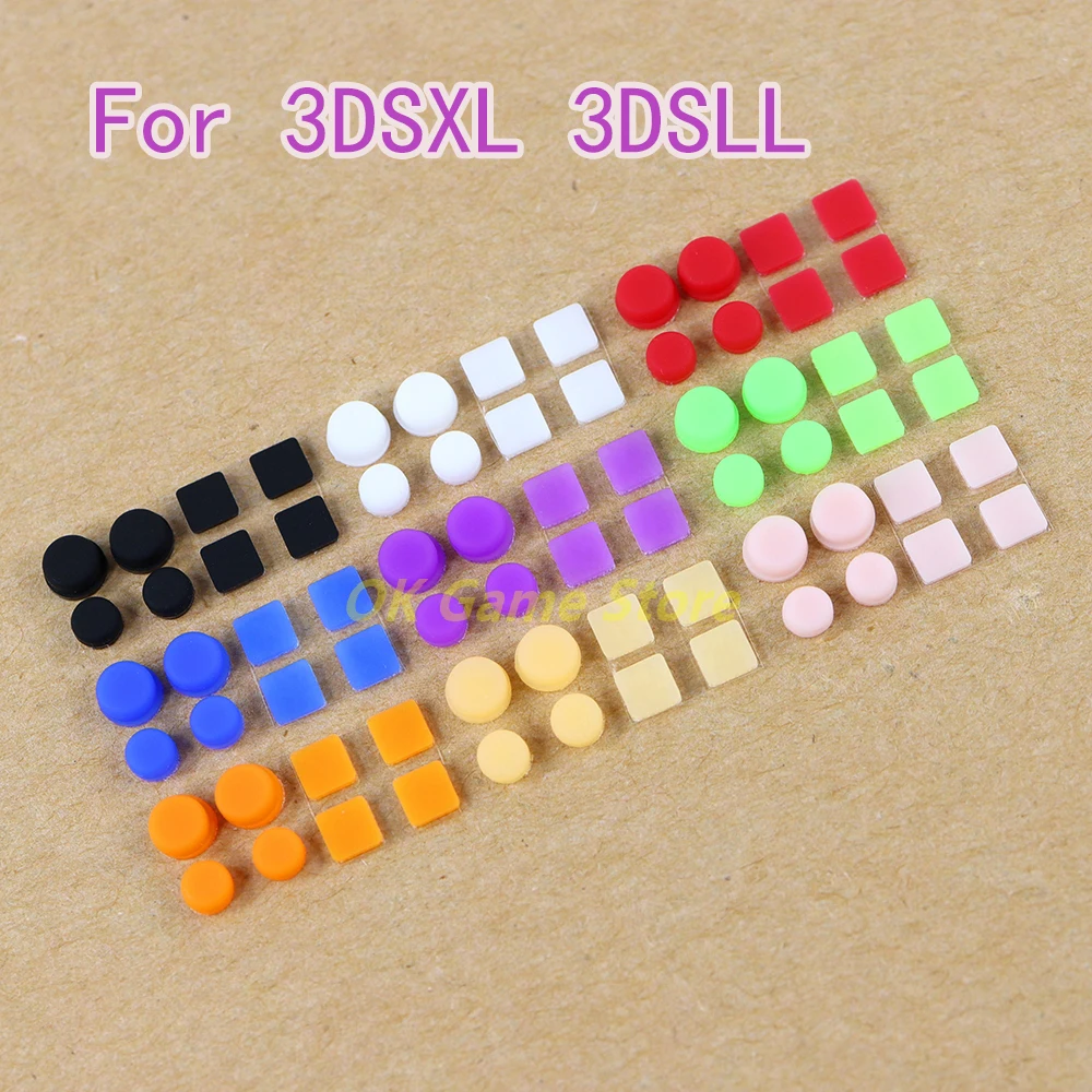 1 комплект корпуса, винтовая накладка на ножки для 3DSLL 3DSXL, резиновая заглушка для пыли для 3DS XL LL, аксессуары для игровой консоли