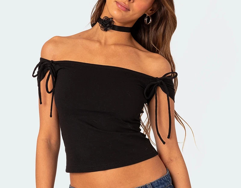 

Simple Fashion Solid Color Sleeveless One Shoulder Strap Short Fit Tank Top Women's Summer New Style