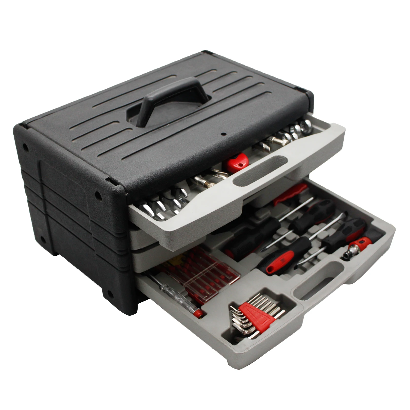 

100 шт., пластиковый корпус, торцевые ключи, наборы инструментов, набор инструментов для механика, профессиональные инструменты для ремонта автомобилей, рабочий ящик Vde