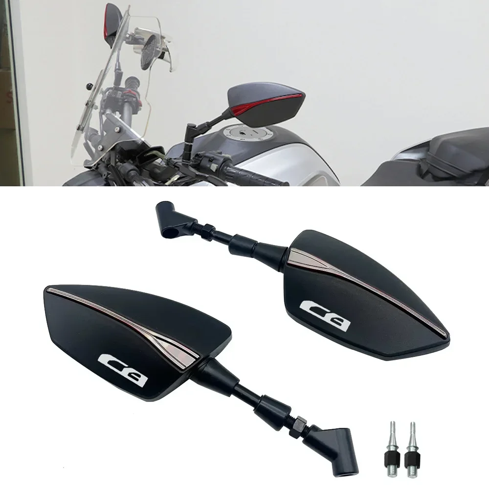 

For ‌Honda CB125R CB150R CB190R CB250R CB300R CB400 F CB500X CB500R Motorcycle Rear Side View Mirrors Universal 8mm/10mm Screw