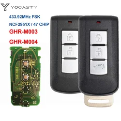 YOCASTY GHR-M004 M003 Smart Keyless Remote Key NCF2951X CHIP 433mhz For Mitsubishi Pajero Sport L200 Dodge Attitude2014 - 2019