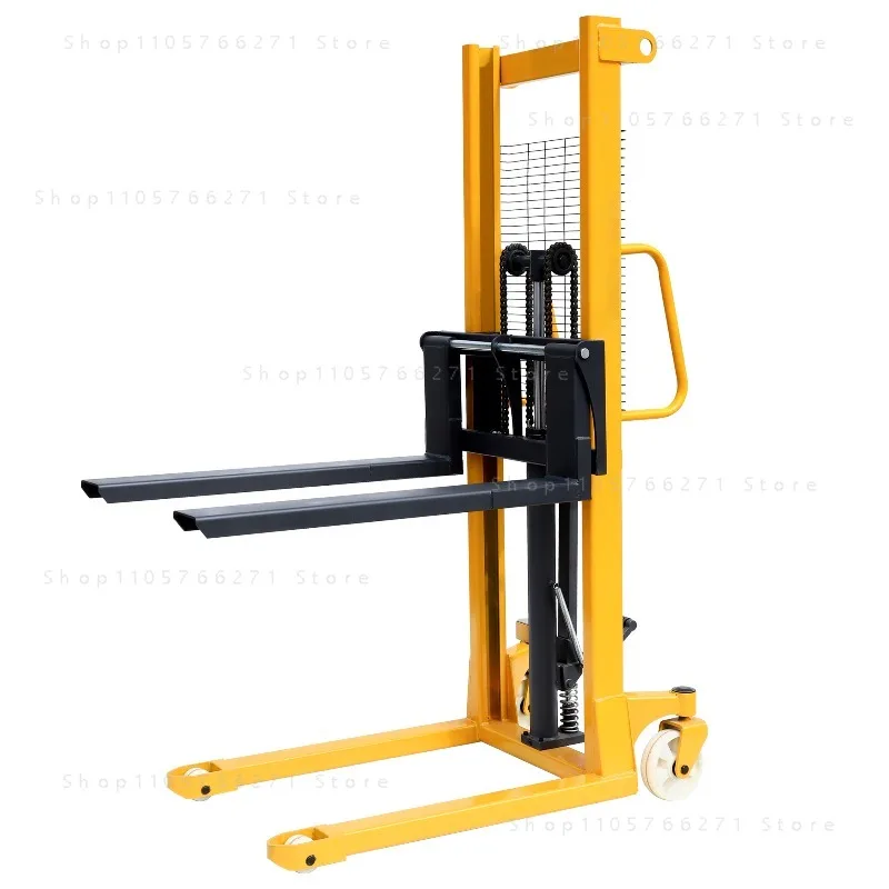 2t Hand Manual Pallet Operated Stacker Hydraulic 1.6m Lifting Pallet Manual Forklift for Retail Store Logistics Manual Forklift