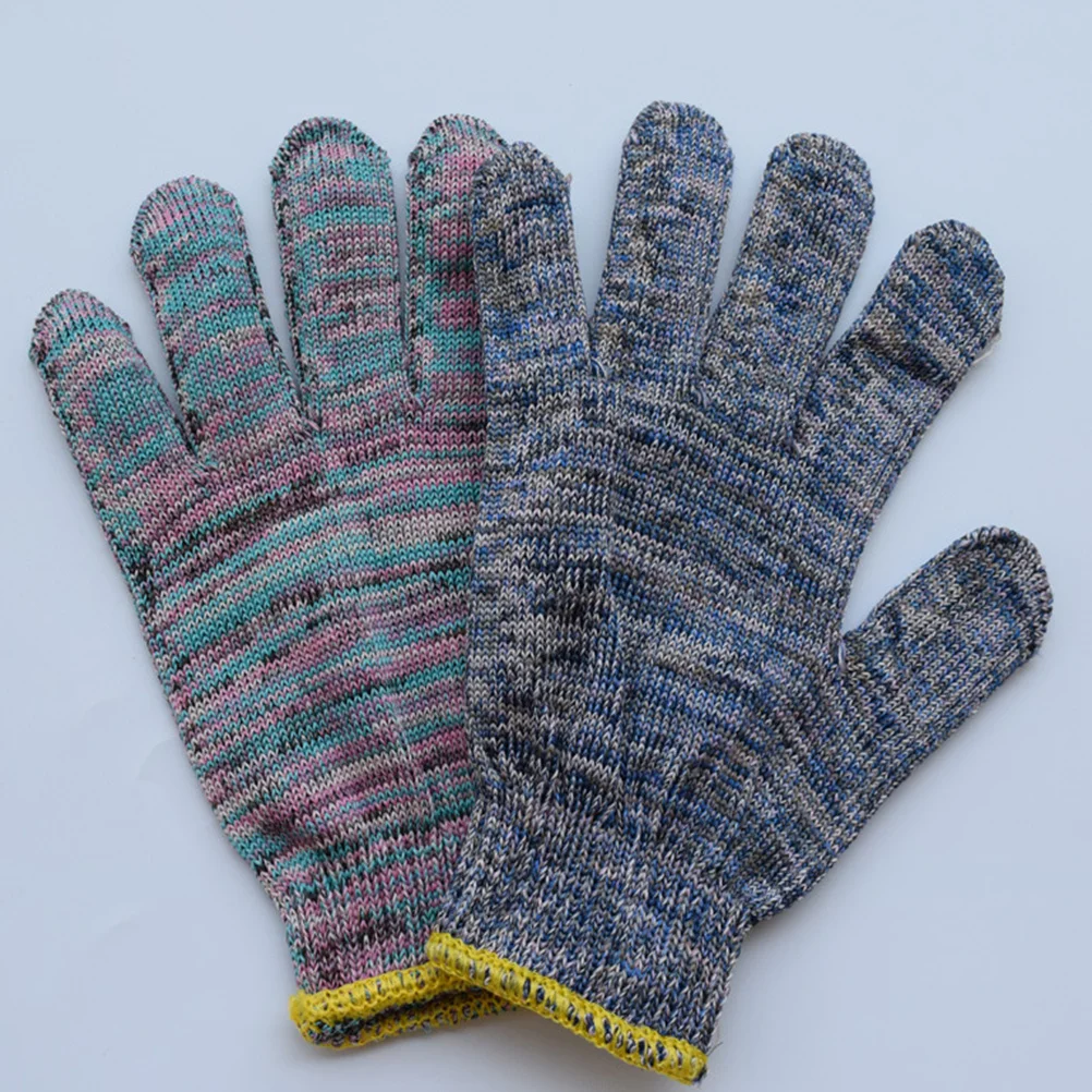 

12 Pairs Sports Anti-slip Wear-resistant Gloves Work Nylon Gardening Weeding Working