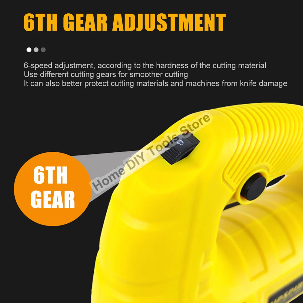 550W Corded Jig Saw Quick Blade Change Jigsaw Variable Speed Electric Saw Woodworking Power Tool EU Plug