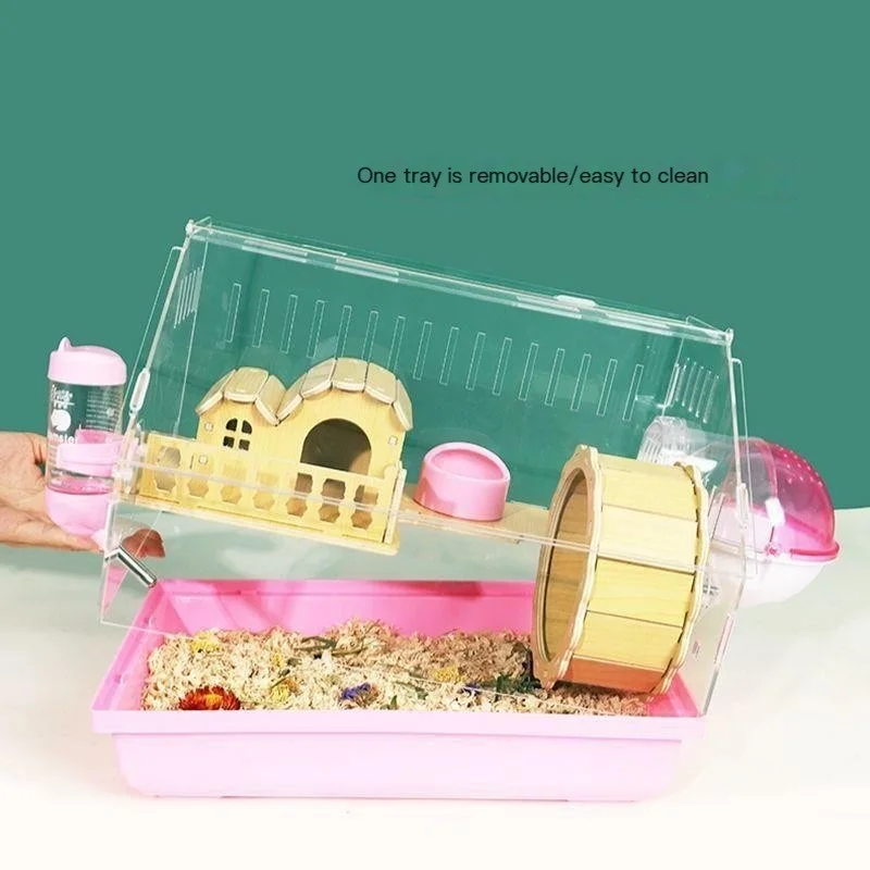 Imagem -04 - Gaiola de Hamster Urso Dourado Especial Duplo-andar Grande Villa Barato Grande Caixa de Reprodução Casa Ninho Suprimentos Brinquedos