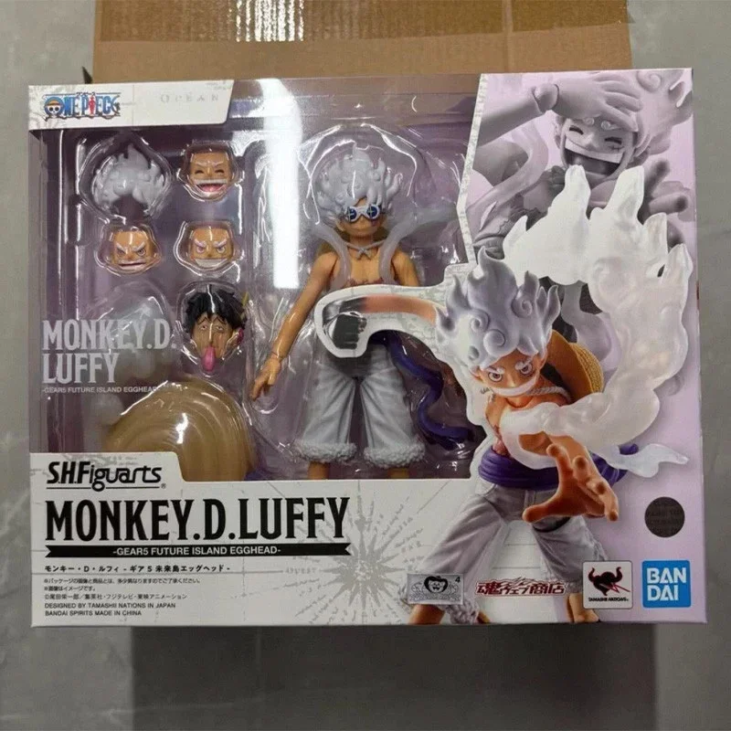 

Коллекционная подвижная фигурка Bandai SHF One Piece Monkey D. Луффи Gear 5 Sun God Nika для фанатов аниме