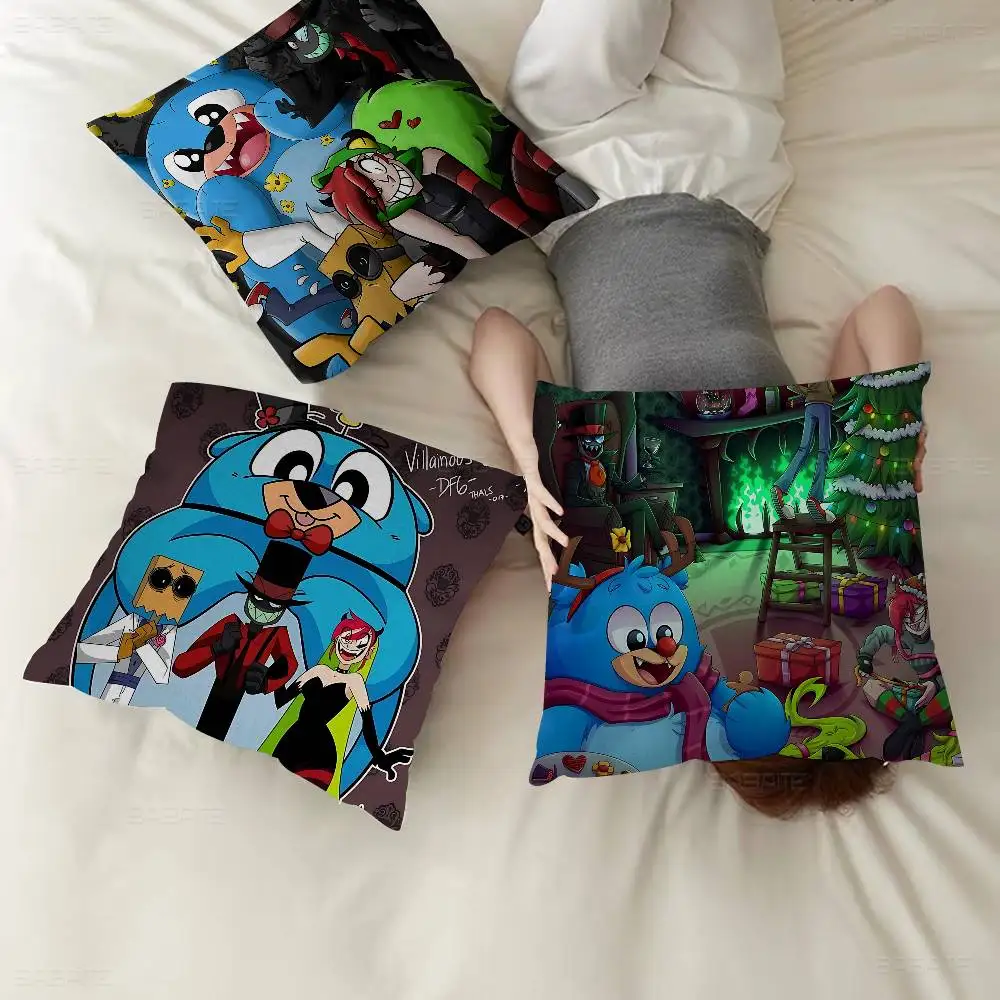 Cartoon Villainous Pillow Cover for Bedroom Room and Living Room Sofa Decorative Cushion Cover