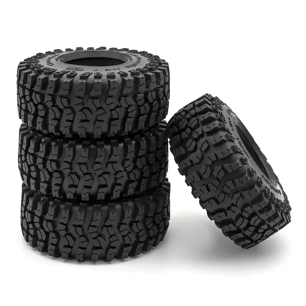 

4PCS 125MM 2.2Inch Rubber Wheel Tires Tyre For 1/10 RC Crawler Car Axial SCX10 90046 RR10 Wraith Trxs TRX4 TRX-6