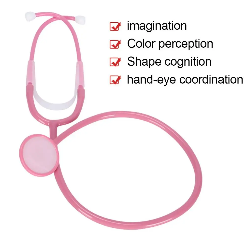 Simulation Stethoscope Toy Doctor's Toy Family Child Games Imitation Plastic Stethoscope Accessories for Kids Gift Doctor Toys