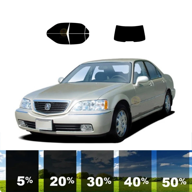 

precut Removable Window Tint Film For Car 100% UVR 5%-70%VLT Heat Insulation Carbon ﻿For ACURA RL 4 DR SEDAN 1994-2004