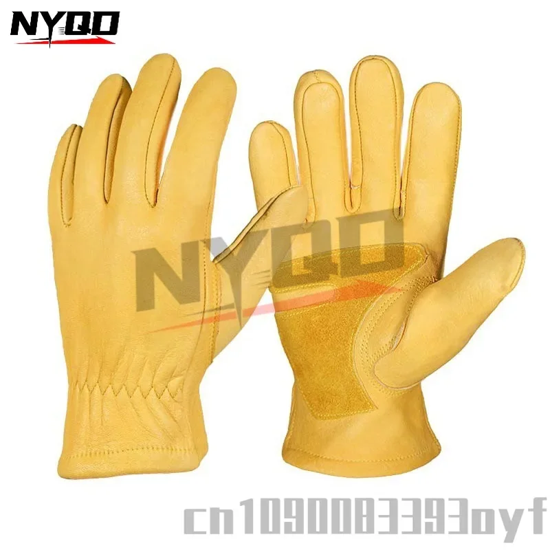 

Genuine Leather Motorcycle Gloves Retro Motocross Touch Screen Riding Biker Moto Gloves anti slip Motorbike Gloves