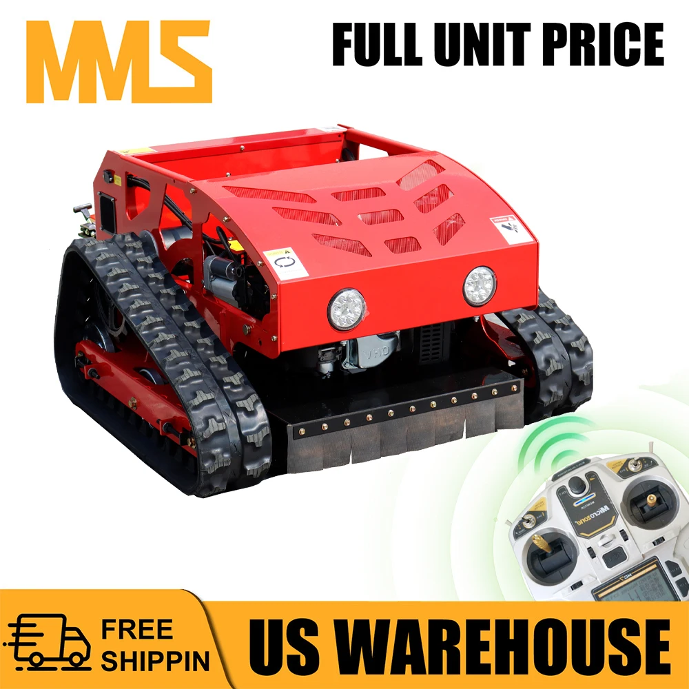 MMS Automatic Remote Control Lawn Mower, 55 cm/ 21.6 inch Mowing Width RC Mower 45° Climbing Crawler Mower with EPA Loncin Engine, Wireless Grass Cutting Machine for Yard, Garden, Orchard, Grassland