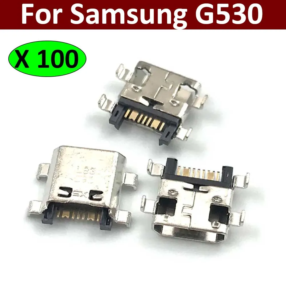 

100Pcs/Lot, USB Charging Port Connector Charge Jack Socket Plug Dock For Samsung Grand Prime G530 USB Port