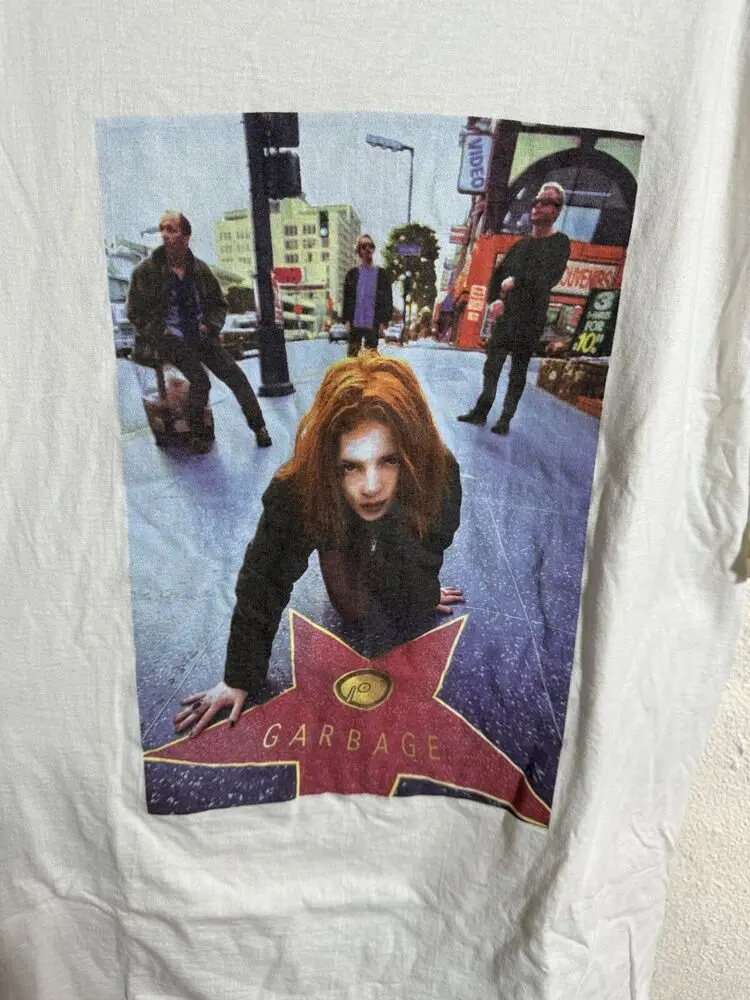 Vintage 1996 Garbage Tour T Shirt XL Veruca Salt No Doubt Grunge The Cranberries