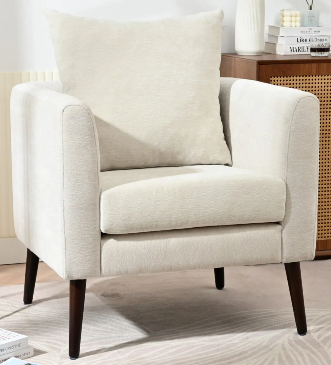 

Modern accent chair, single-person sofa armchair, leisure chair, living room furniture