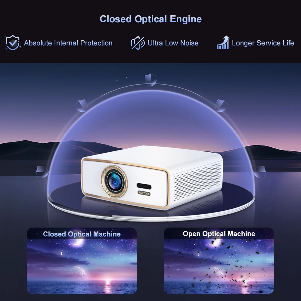 Everycom Flixtone SKY-E900 جهاز عرض صغير عالي الدقة 1080P 2K 4K 8K WiFi 3G + 64G جهاز عرض فيلم المسرح المنزلي جهاز عرض فيديو ذكي متعاطي المخدرات #1