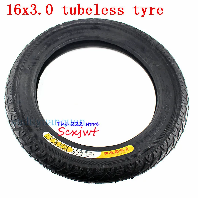 High quality 16x3.0 inch thickening tubeless tire electric car  16*3.0  Electric Vehicle and E-bike Vacuum tyre