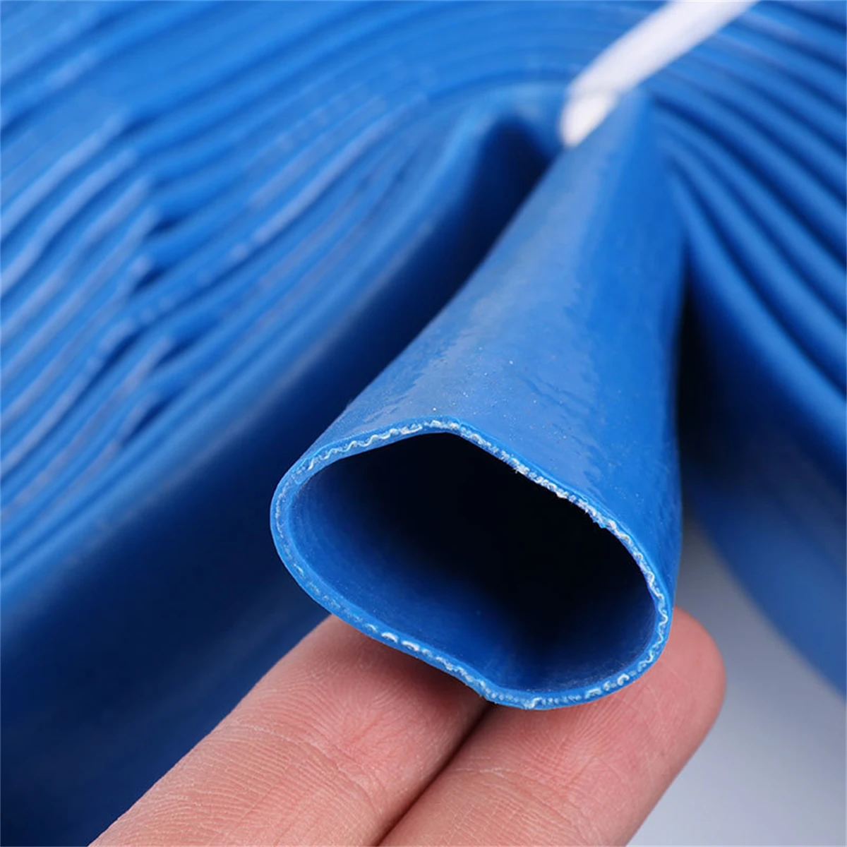 20m/Roll Blue Water Belt Hose 1\'\'1.5\'\'2\'\' PVC Yard Agricultural Irrigation Water Pipe Anti-freeze High-Pressure Water Pump Hose