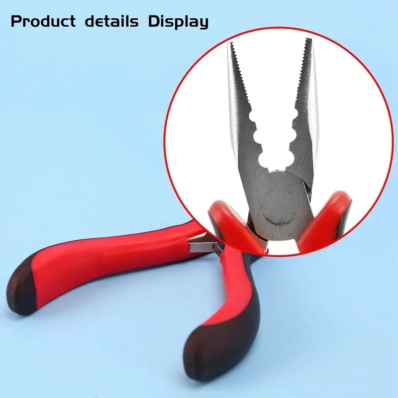 1 أداة حواف خرز المجوهرات المحمولة الصغيرة، كماشة حواف ثلاثية الفتحات، ماكينة قص الشعر، كماشة تفكيك الحلقة الصغيرة