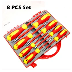 8 PCS Insulated Screwdriver Set Slotted Phillips High Voltage Resistant Screw Driver Electrician's Professional Tools Hand Tools