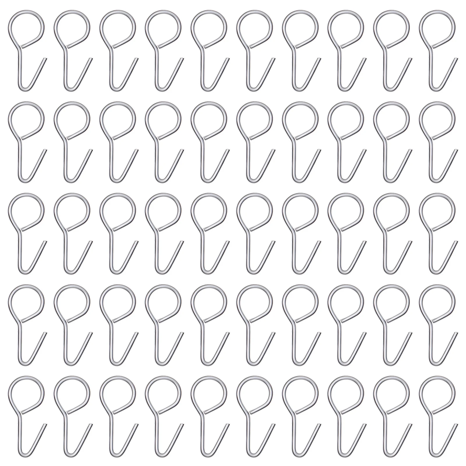 

100Pcs Car Seat Cover Hooks Exquisite Craftsmanship Smooth Surface Non Slip Metal Fasteners Car Seat Cover Hooks