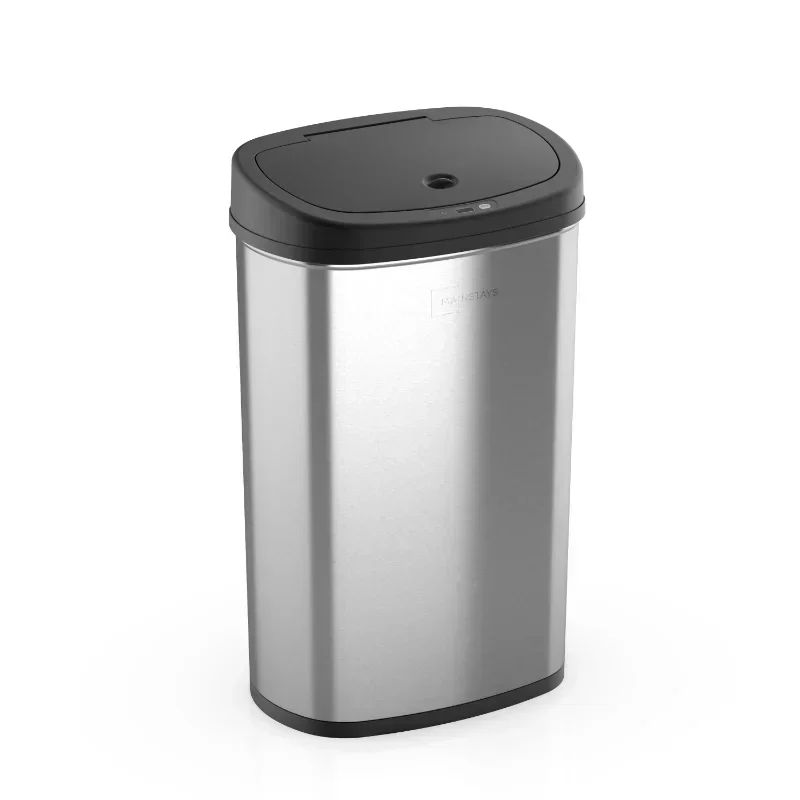 

Mainstays 13.2 gal /50 L Motion Sensor Kitchen Garbage Can, Stainless Steel trash can kitchen trash can bathroom trash can
