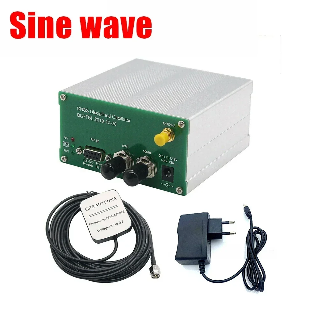 1set 10MHZ Output Square Wave GPS Disciplined Clock GPSDO + GPS Antenna Adapter Receiver Industrial Test Meters Detectors