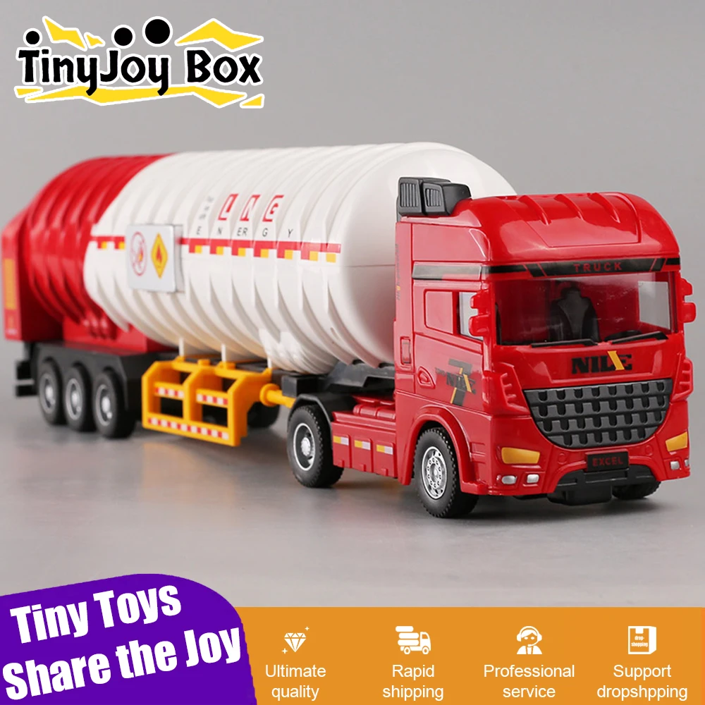 

1:50 Inertial Oil Tanker Toy Transportation Engineering Vehicle Inertial Diecast Car Model Children's Toys for Kids Boys Gifts
