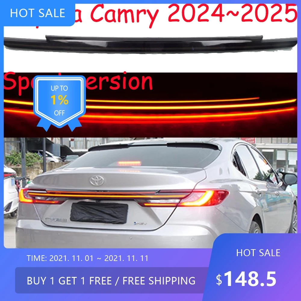 

Автомобильный бампер, задний фонарь для Toyota camry, светодиодный отражатель 2024 ~ 2025y, автоаксессуары, задний фонарь, автоавроон, противотуманная фара