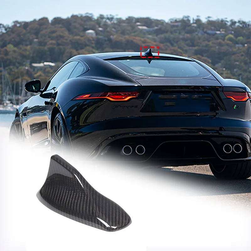 

Real carbon fibre Shark Fin Antenna Cover For Jaguar F-TYPE 2013-2024 Car Accessories