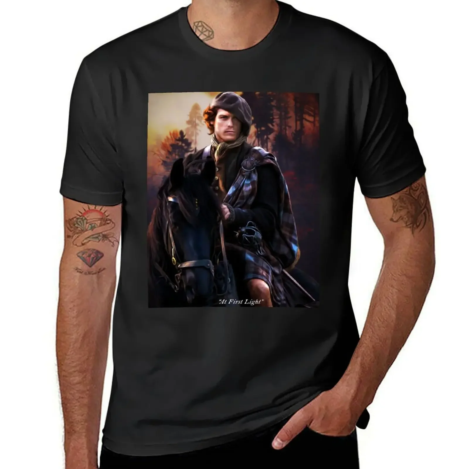 Jamie Fraser T-Shirt Short sleeve tee vintage graphic tee for a boy cheap stuff cotton t shirt men