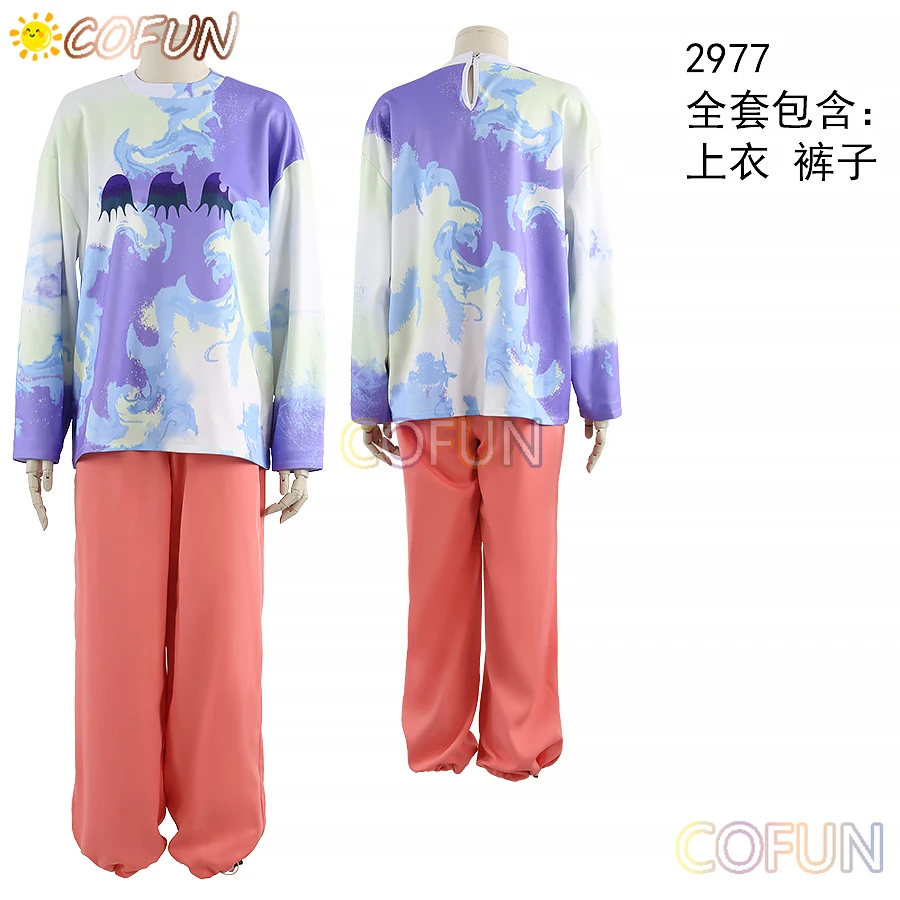 COFUN [مخصص] مشروع موسيقى الكاريزما Sunohara Momose ‌   مجموعة كاملة من أزياء تنكرية للنساء والرجال لعبة الهالوين بدلة الرسوم المتحركة