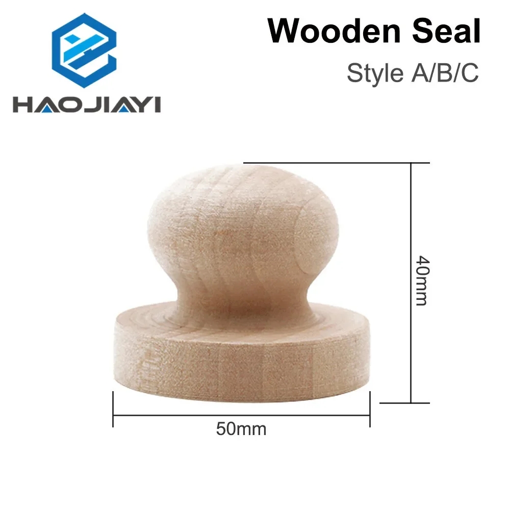 

Wooden Seal CO2 Laser Engraving DIY Material Wooden Seal 50x40/38x40/25x40mm for Laser Engraving Machine DIY Gift Accessories