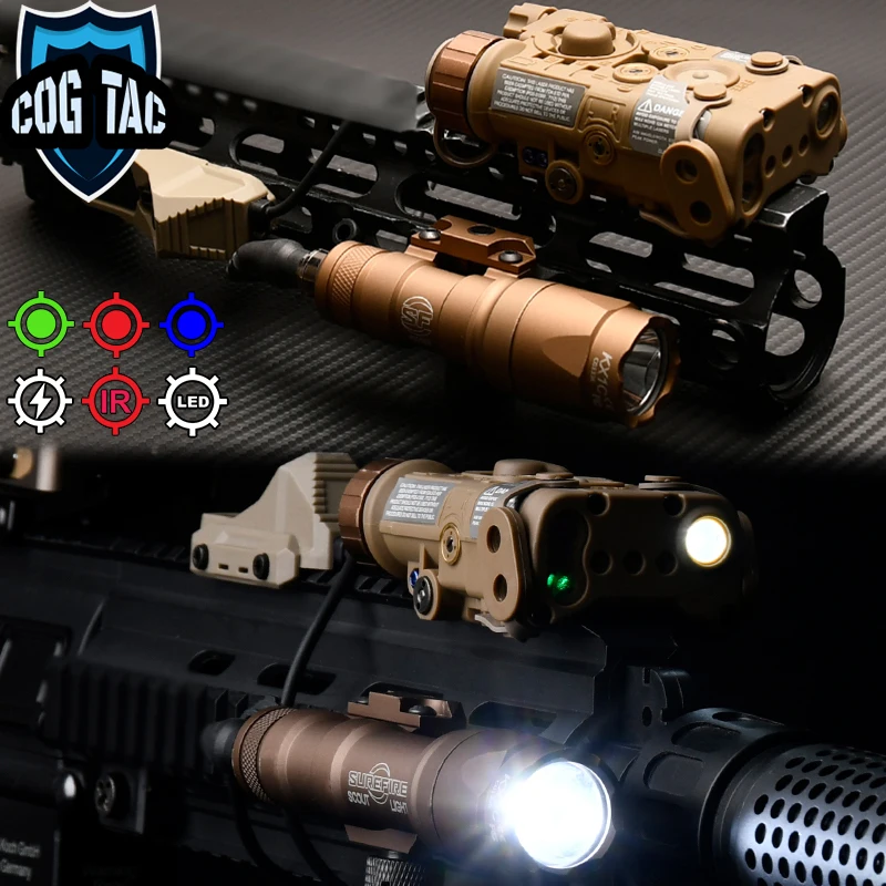 

WADSN NGAL Red Green Blue Dot IR Laser Aimming SF M300A M600C Tactical Flashlight AXON Dual Function Switch Hunting Scout Light