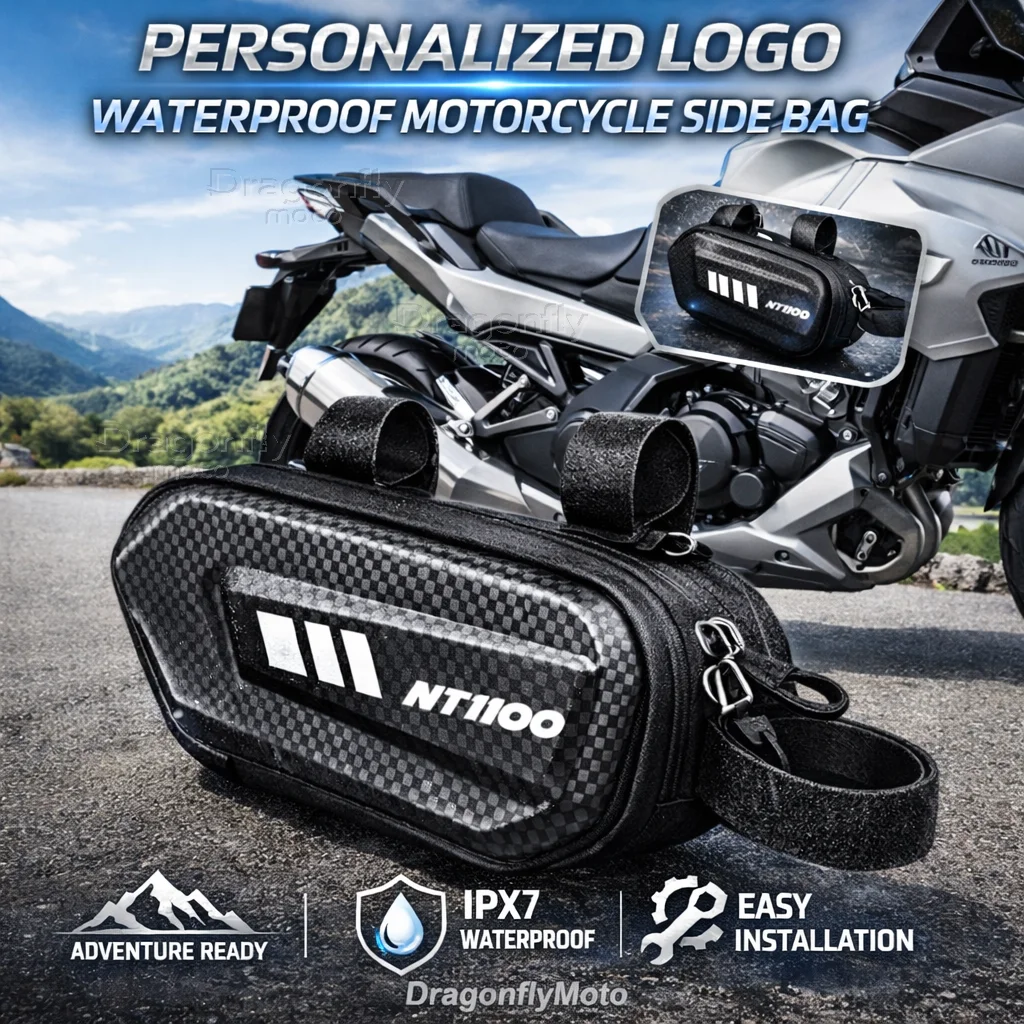 

Для мотоциклов Honda NT1100 CB1100X: Боковая сумка с индивидуальным логотипом, водонепроницаемая, жесткий корпус, кофр-седельная сумка