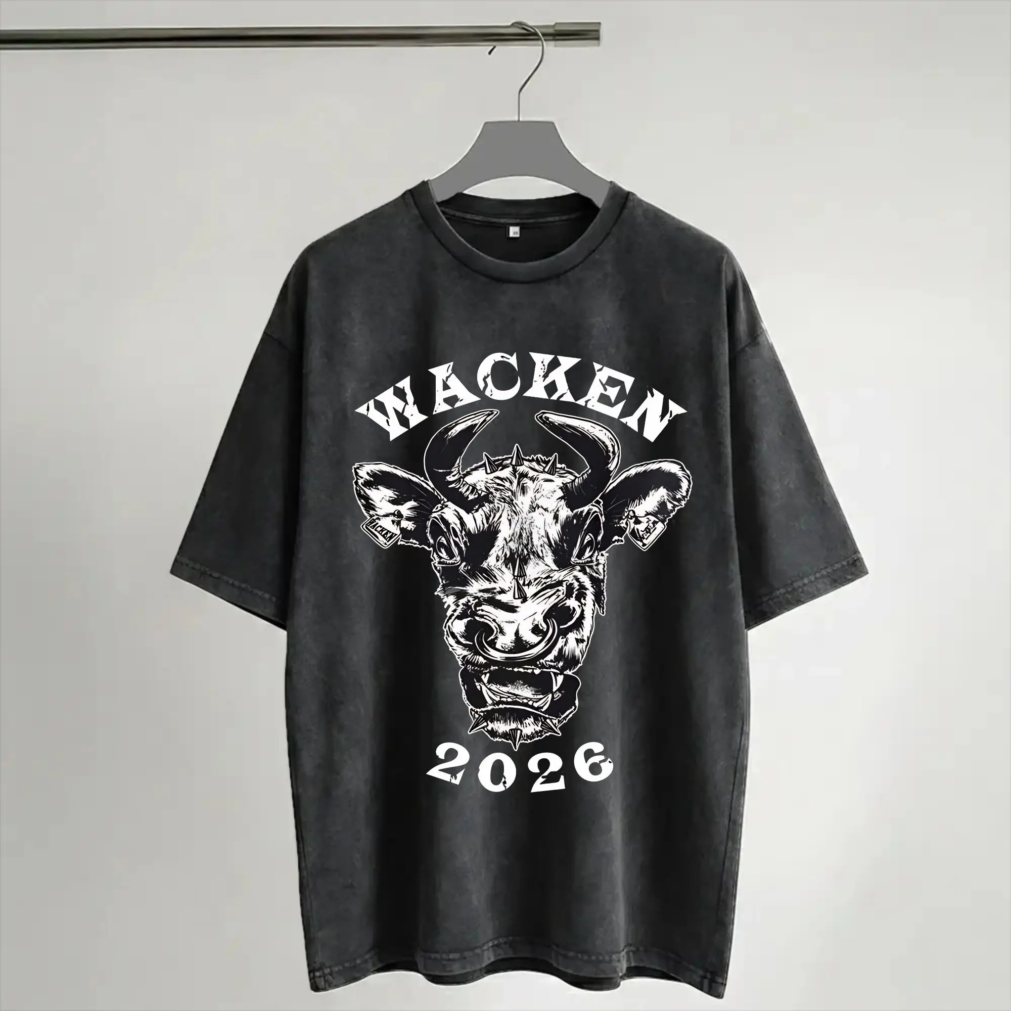 Graphic Printed 2026 German Open Air rock Festival  Washed Shirt Accessories Harajuku T-Shirt  for Men Women Tee