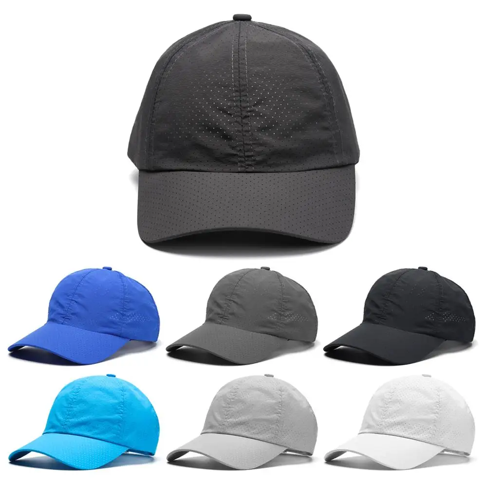 Fashion Breathable Quick Dry Baseball Cap For Men Women Mesh Sun Hat Golf Tennis Cap For Outdoor Sports Running Hiking Camping