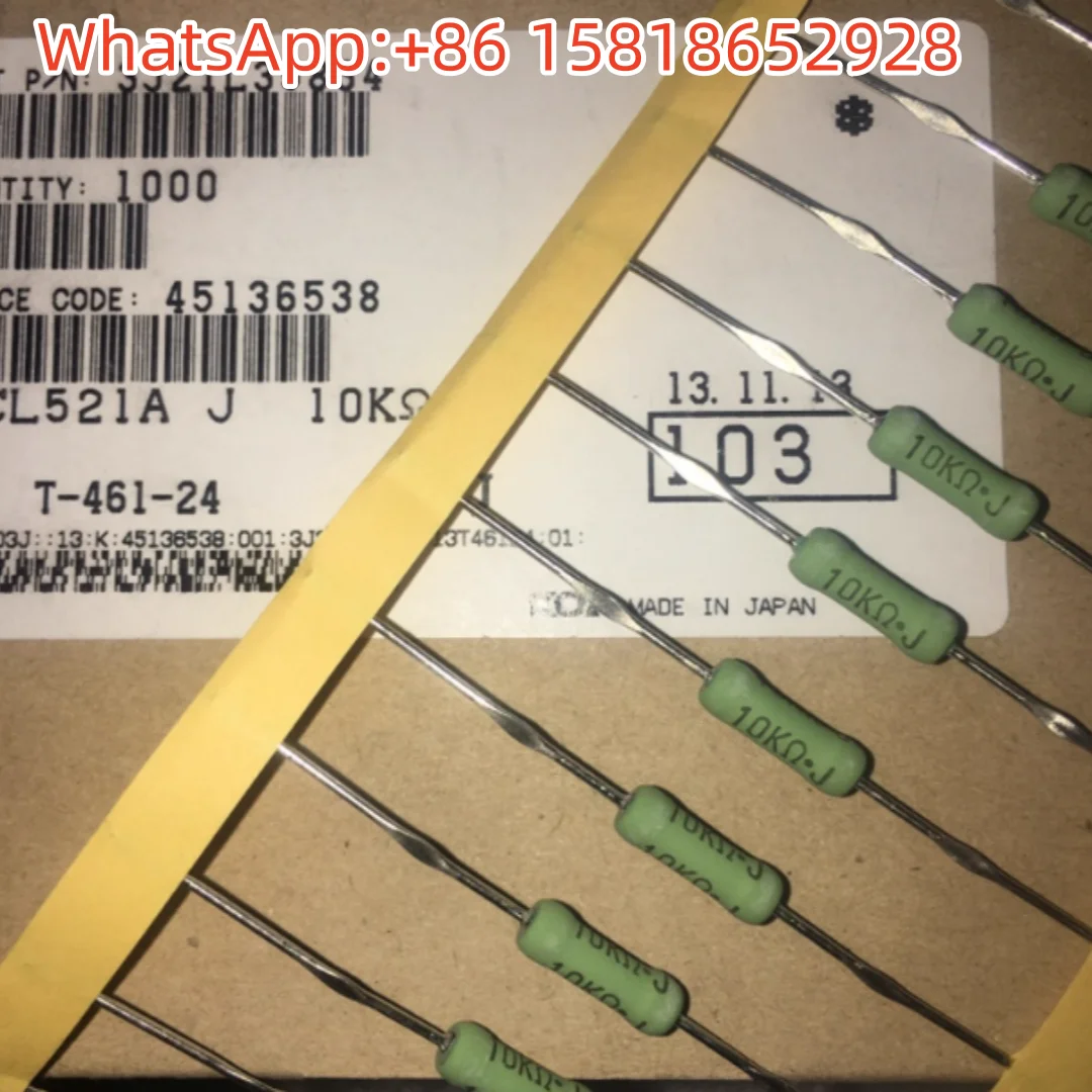 5 個日本 KOA 2W 10K オーディオファイル抵抗銅フィート日本製 3.5*12 ミリメートル