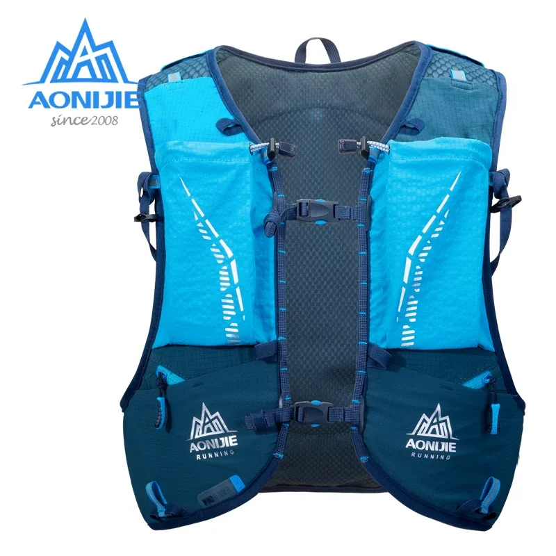 AONIJIE-mochila de hidratación C9103S Ultra Chaleco de 10l, bolsa con 2 piezas, frasco de agua suave de 500ml, para senderismo, carrera de senderos y maratones