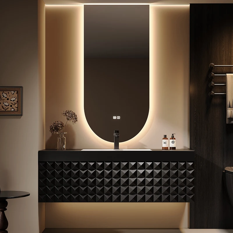 

Luxury Classic Bathroom Cabinet Hanging Modern Narrow Mirror Bathroom Cabinet Sink Space Saving Meuble Salle De Bain Furniture
