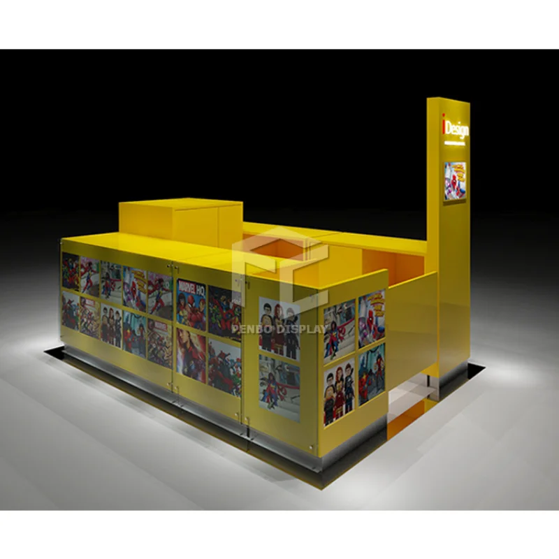 2025customized.High quality MDF mall-shirt kiosk design clothes kiosk design