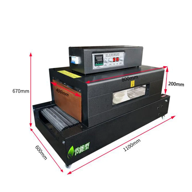 Piccola bottiglia di plastica automatica Pvc calore termoretraibile Film Tunnel manica etichettatura avvolgitrice macchina imballatrice