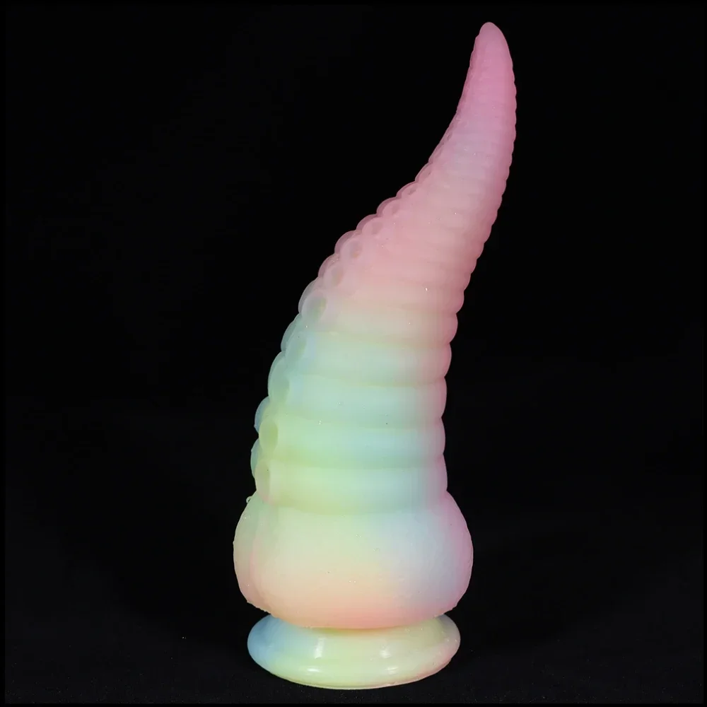 Luminescent Octopus Tentacles Dildo Anal Colourful Monster Dildos G-spot Massager Large Penis Silicone Suction Anal  Adult Toys