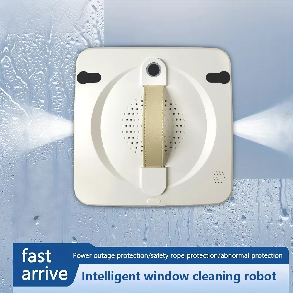 Window Cleaning Robot with 2-Way Water Spray Home Glass Floor Wall Cleaner with Laser Sensor Smart Navigation