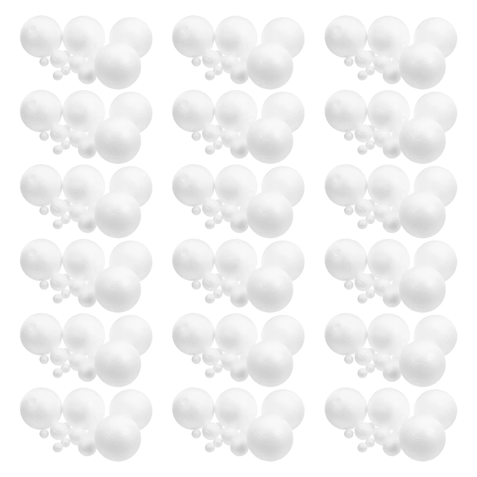 

175Pcs Craft Foam Balls Smooth Polystyrene Round Spheres for Christmas Holiday DIY Home Decorations School Projects Party