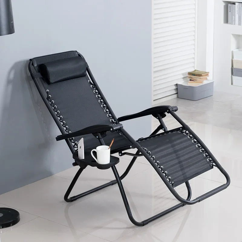 IHOME Lounge Chair Nap Folding Lounge Chair Office Lunch Break Chair Chair Outdoor Leisure Home Beach Chair Lunch Break Chair