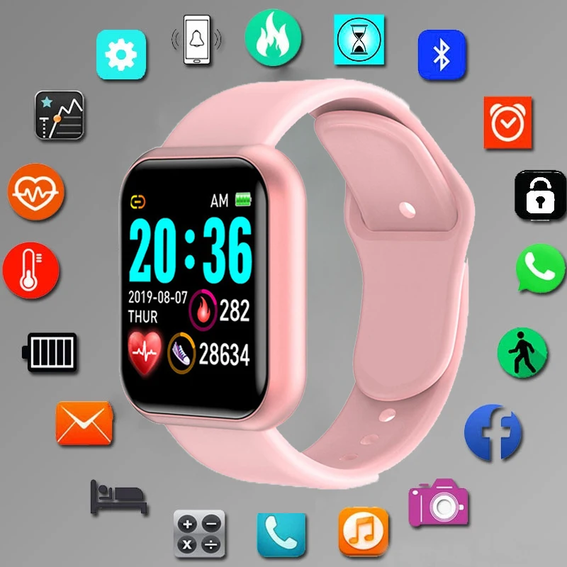 

Multifunctional Smart Watch Men Women Bluetooth Connected Phone Music Fitness Sports Bracelet Sleep Monitor Y68 Smartwatch