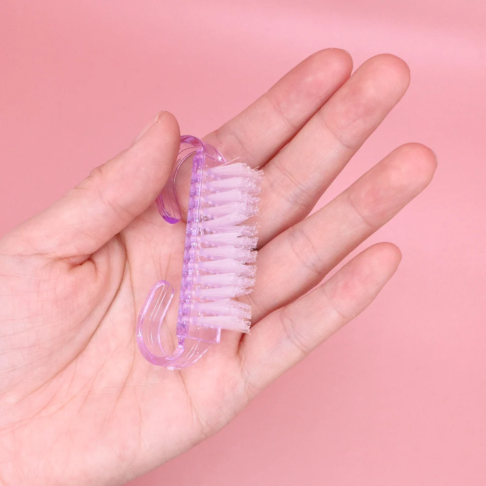 Brosses pour Nail Art en acrylique, 4 couleurs, ensemble d'outils de manucure, dépoussiérage doux, brosses de nettoyage en plastique pour le nettoyage de la poussière, 10/30 pièces