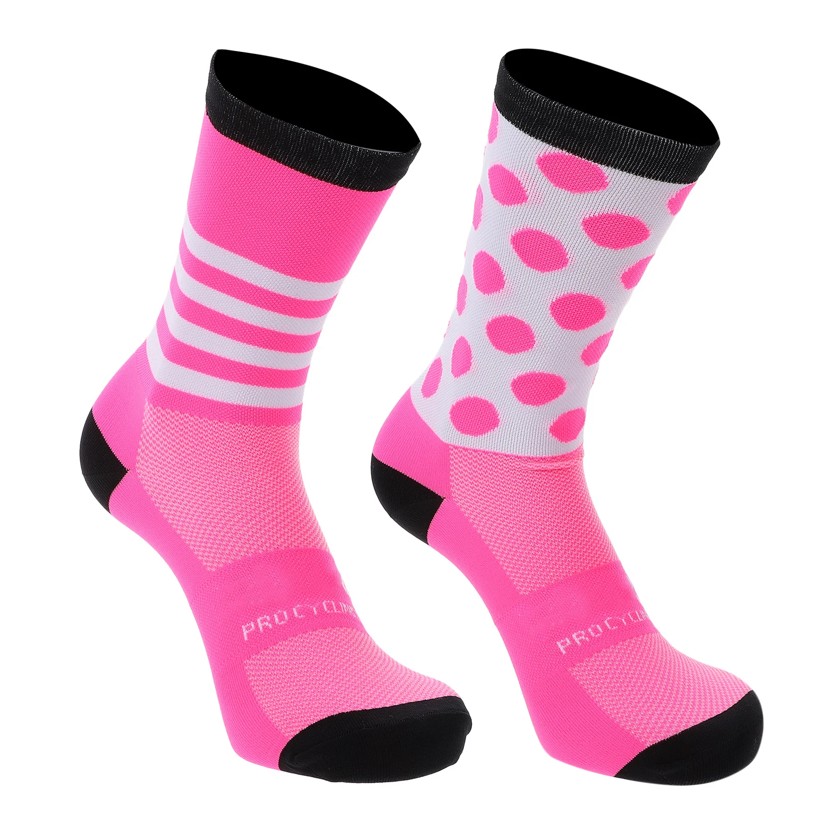 

1Pair Breathable Running Socks Nylon Material Sports Socks for Men Women Mid-Calf Fitness Walking Gym Training Outdoor