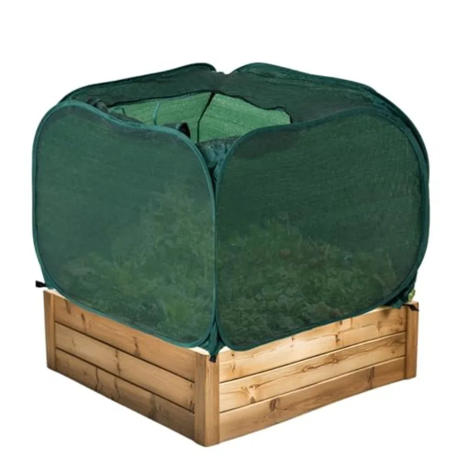 

Pop up Sunshade ClothPack of 1 Easy Open Crop Shade Net UV Resisitant Plant 80 Sunblock Net for Plant Mini Flower Pot with Stak